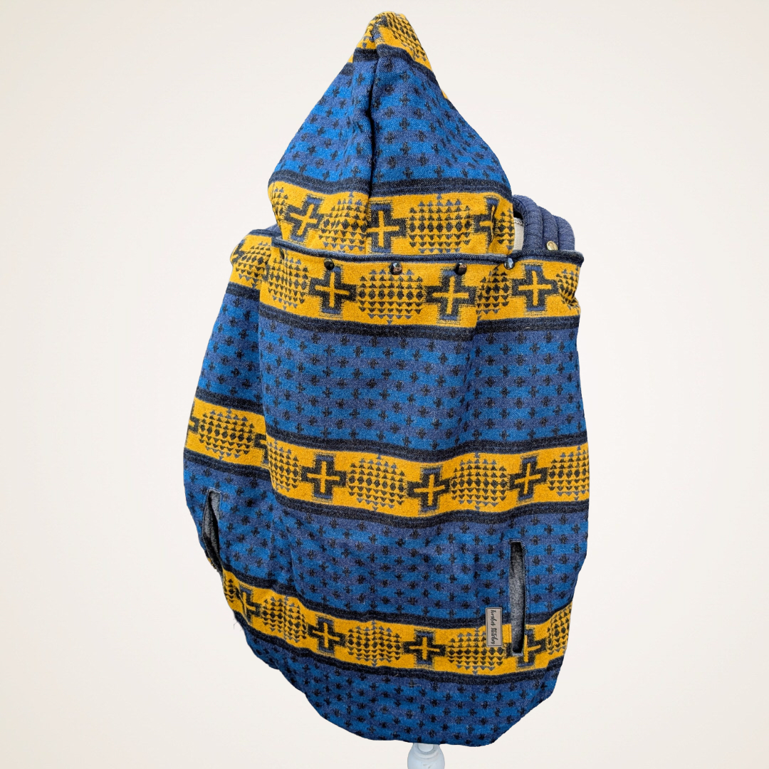 Wool #10 - Wool Jacquard Carrier Cover (Cotton Fleece)