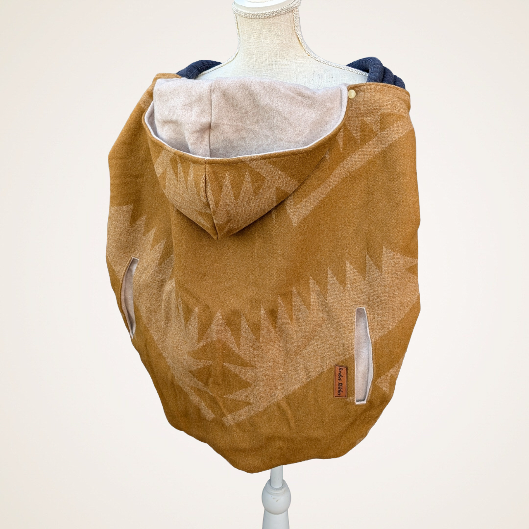 Wool #9 - Wool Jacquard Carrier Cover (Cotton Fleece)