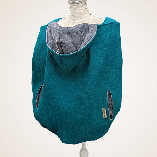 Dark Teal - Boiled Wool Carrier Cover