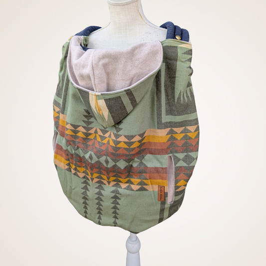 Wool #1 - Wool Jacquard Carrier Cover (Cotton Fleece)