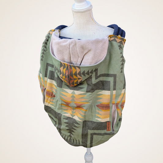 Wool #2 - Wool Jacquard Carrier Cover (Cotton Fleece)
