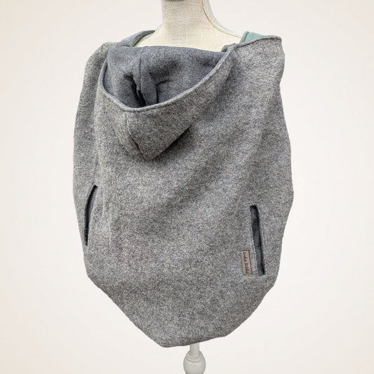 Gray - Boiled Wool Carrier Cover