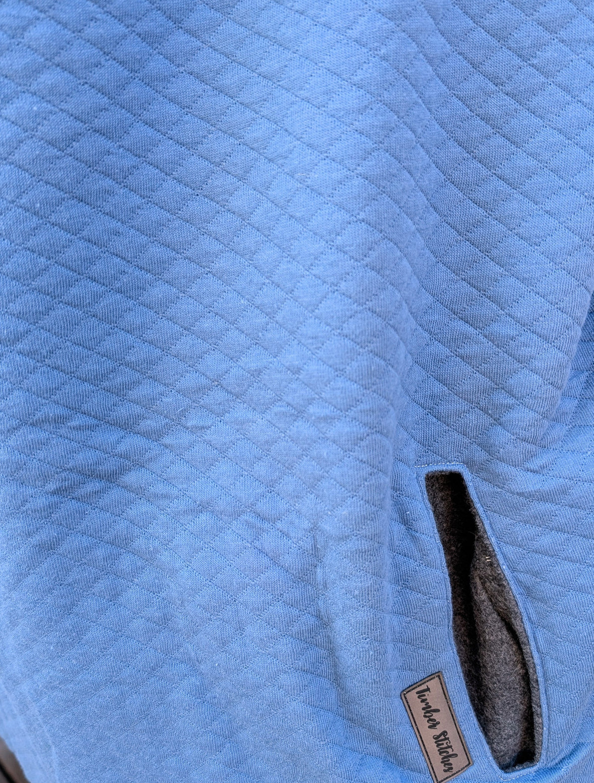Blue Quilted - Sweater Knit Carrier Cover