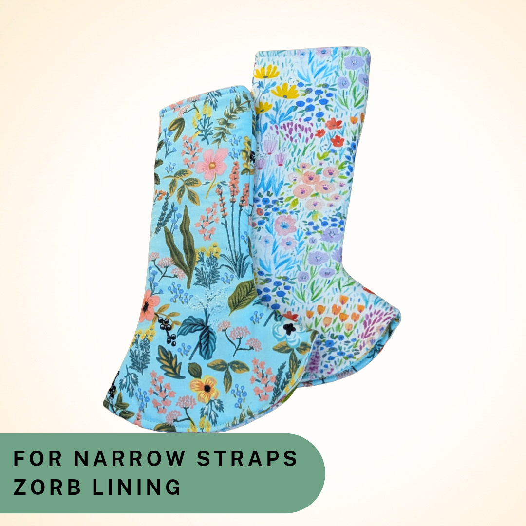 Herb Garden and Floral - Narrow Strap Suck Pads with Zorb Lining RTS