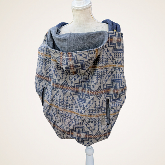 Wool #6 - Wool Jacquard Carrier Cover (Cotton Fleece)