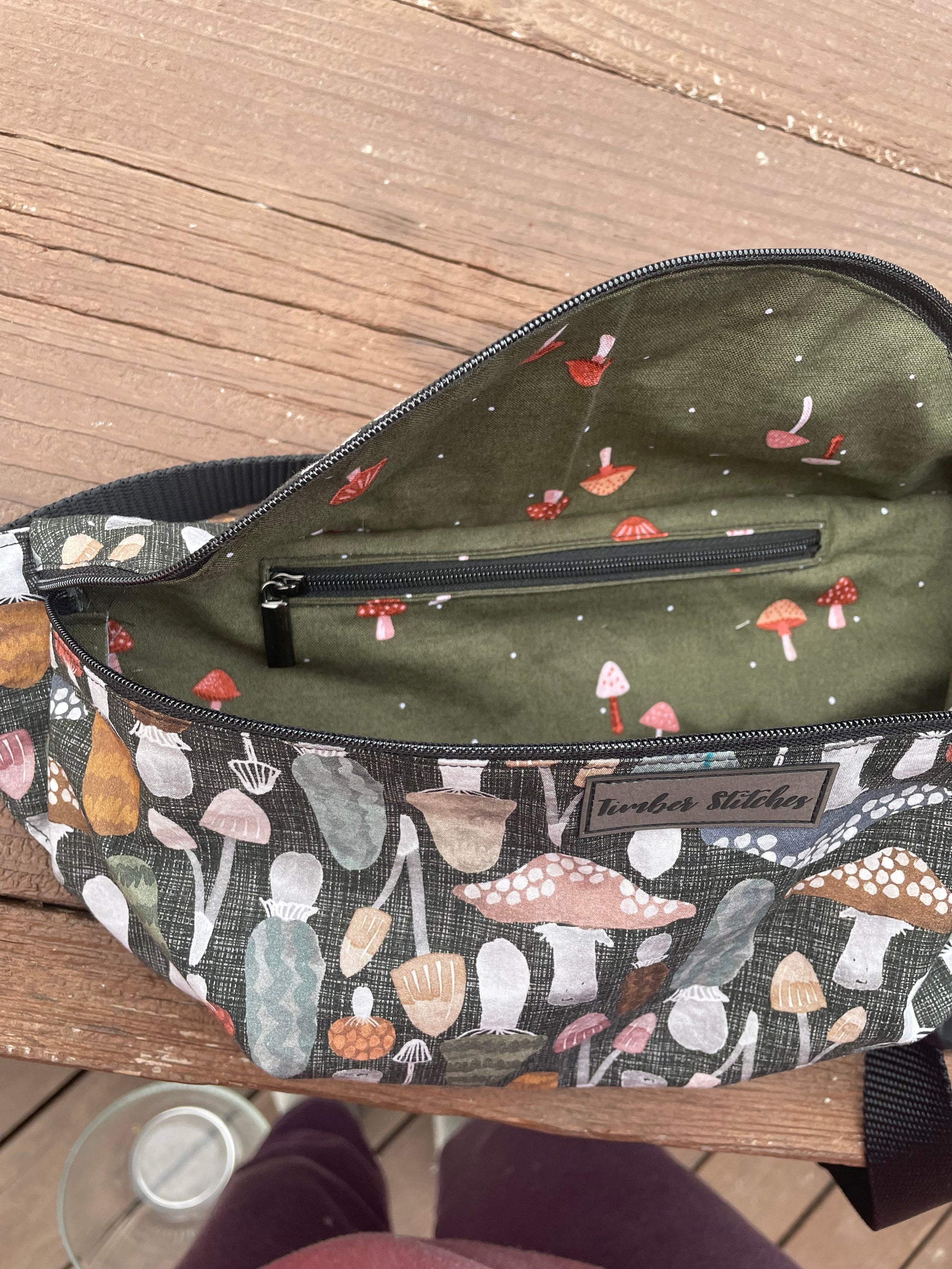 Round Fanny Pack - Custom Carrier Keepsake - Timber Stitches