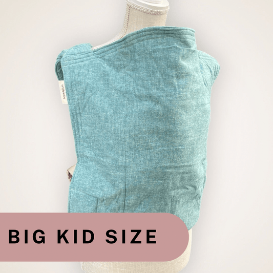 Short Length Hope&Plum Kid Lark in Azure - Baby Carrier for Rent - Timber Stitches