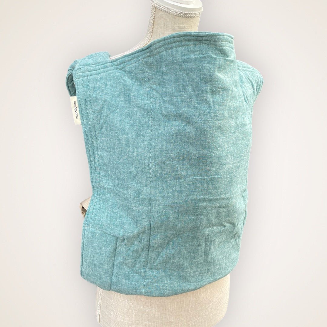 Short Length Hope&Plum Kid Lark in Azure - Baby Carrier for Rent - Timber Stitches