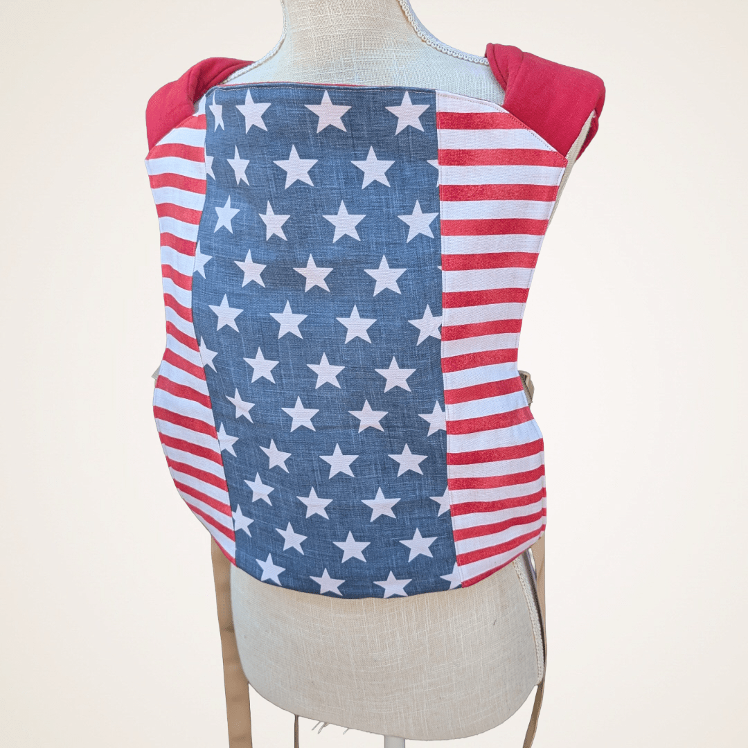Single Panel Full Front Overlay on Lark Baby Carrier - Timber Stitches
