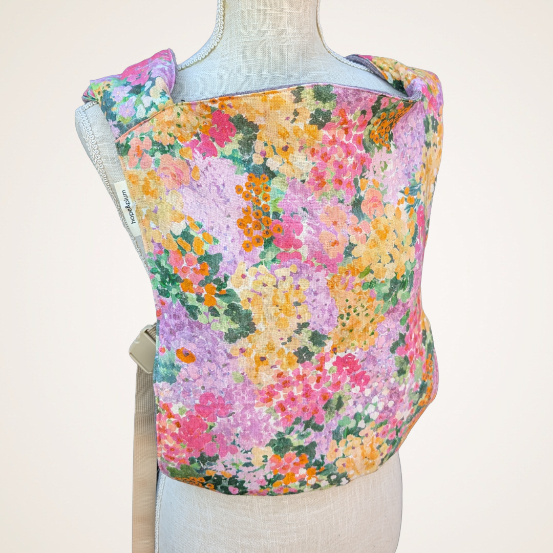 Single Panel Full Front Overlay on Lark Baby Carrier - Timber Stitches