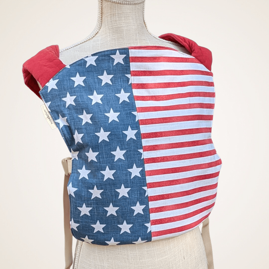 Single Panel Full Front Overlay on Lark Baby Carrier - Timber Stitches