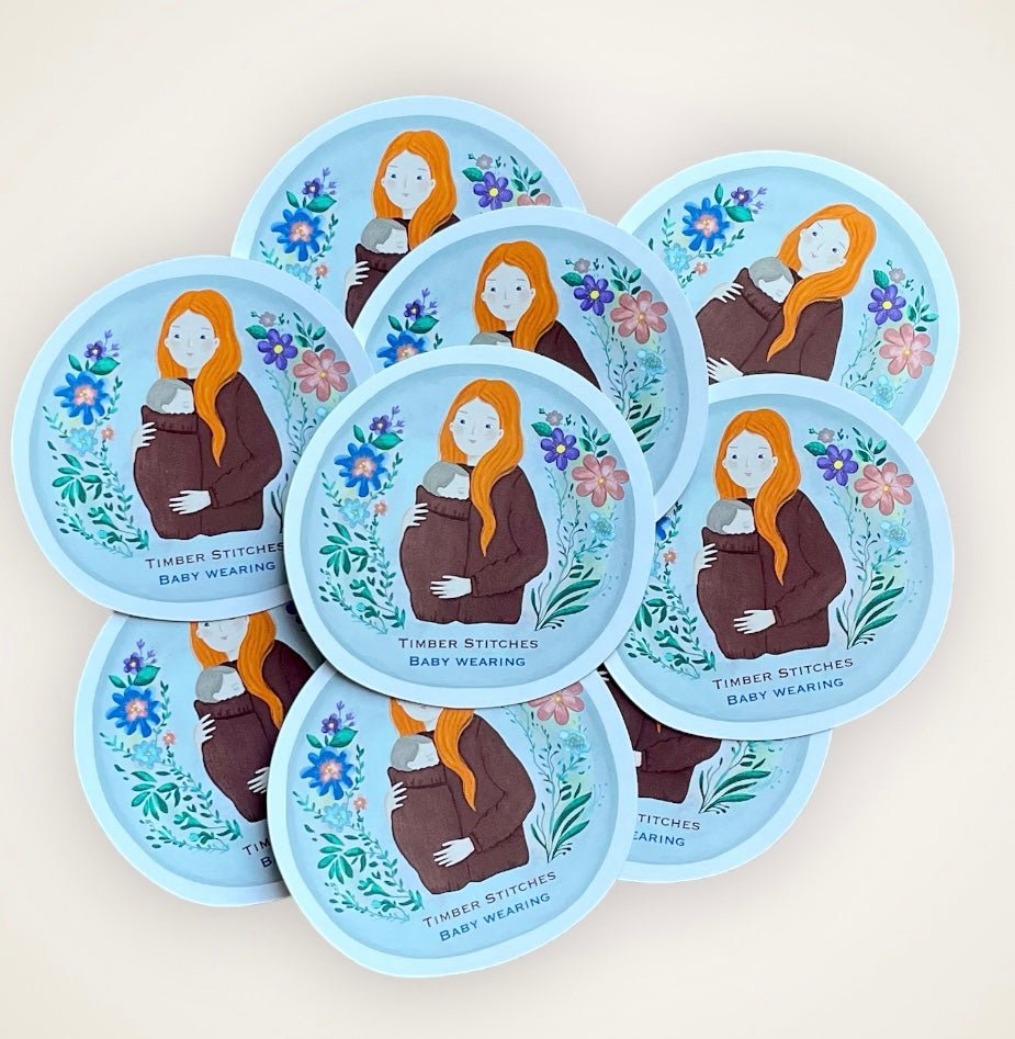 Sticker Bundle - Babywearing Sticker - Timber Stitches