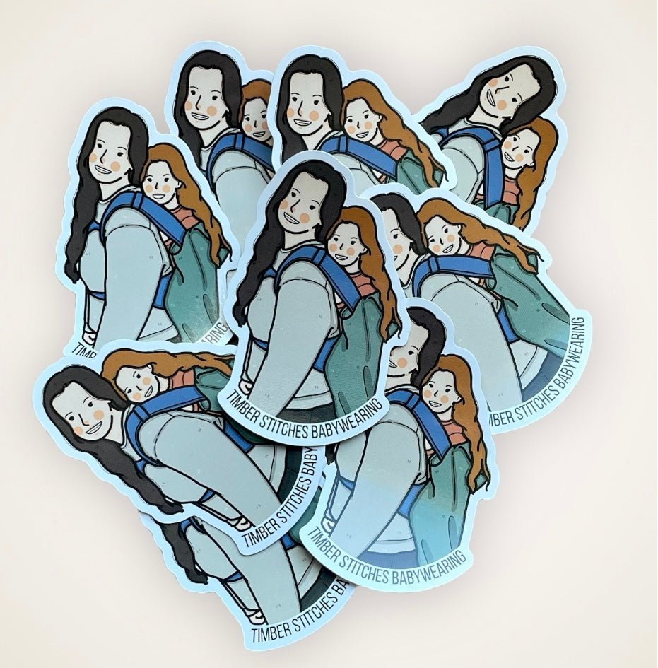 Sticker Bundle - Babywearing Sticker - Timber Stitches