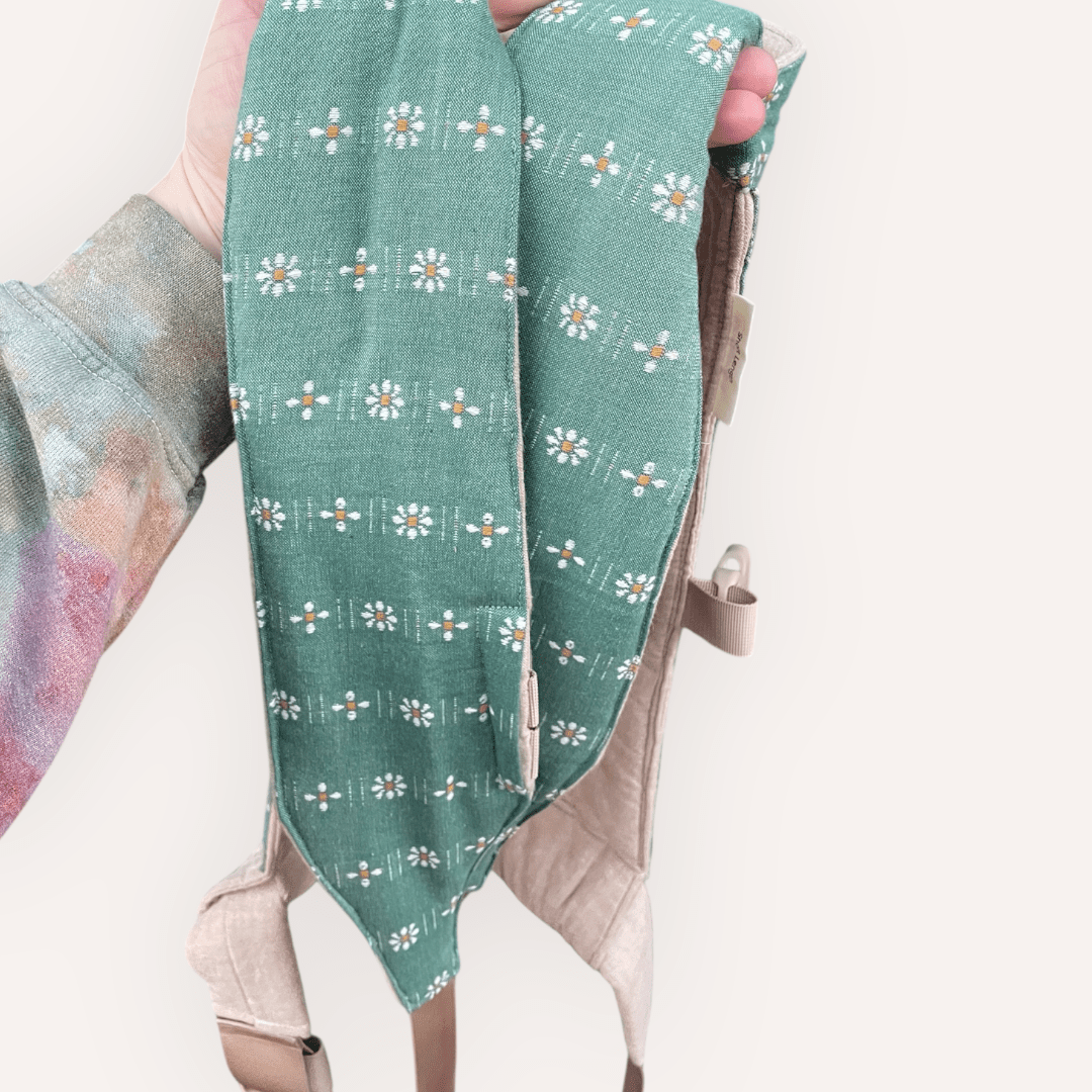 Strap Overlay on Lark Baby Carrier - Timber Stitches