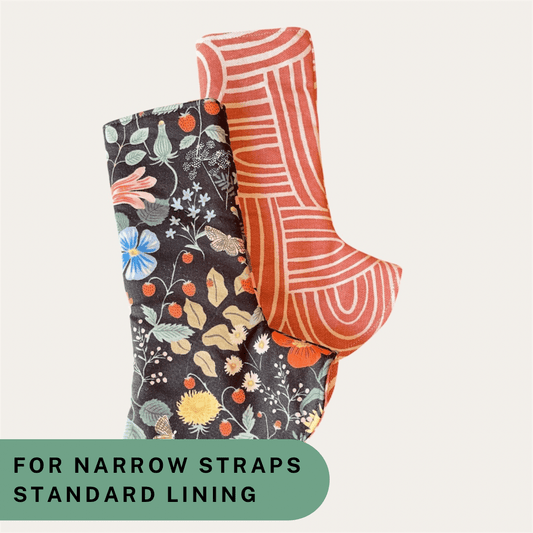 Strawberry Fields and Arches - Narrow Strap Suck Pads with Standard Lining RTS - Timber Stitches