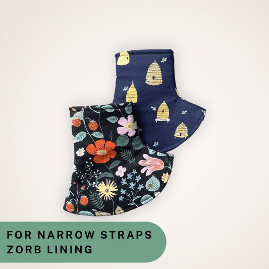 Strawberry Fields and Beehives - Narrow Strap Corner Covers with Zorb Lining RTS - Timber Stitches