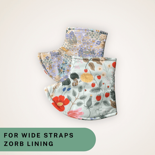 Strawberry Fields and Mimi - Wide Strap Corner Covers with Zorb Lining RTS - Timber Stitches