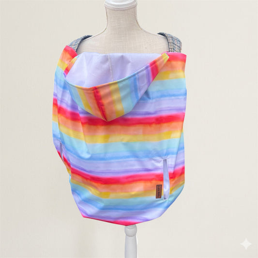 Watercolor Rainbow - Insulated Wind&Rain Carrier Cover - Timber Stitches