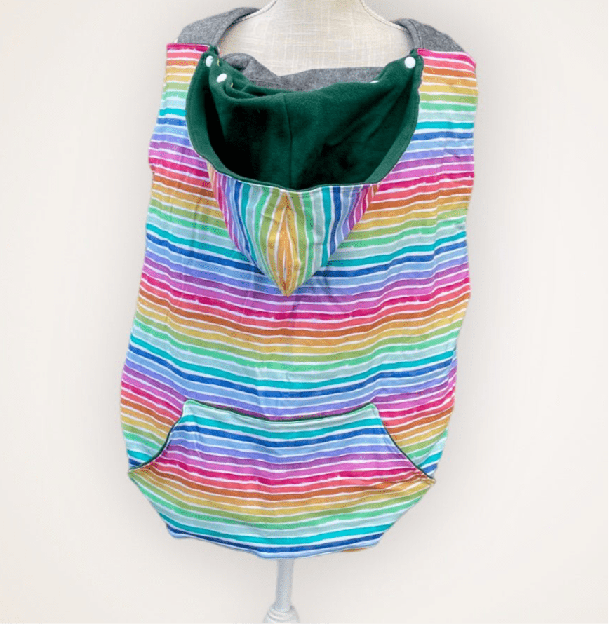 Watercolor Stripes - Organic Luxe Carrier Cover - Timber Stitches