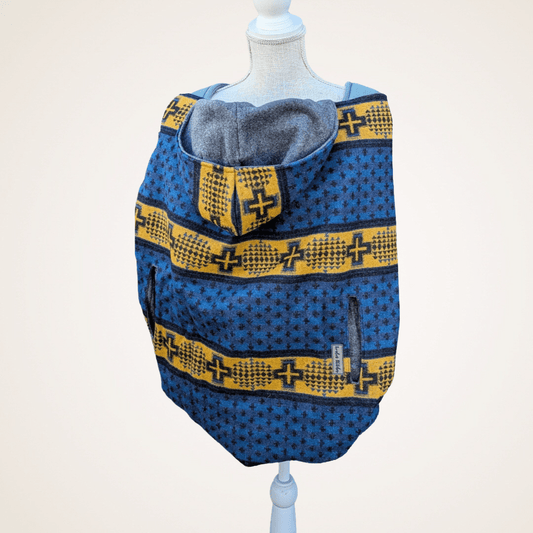 Wool #10 - Wool Jacquard Carrier Cover (Cotton Fleece) - Timber Stitches