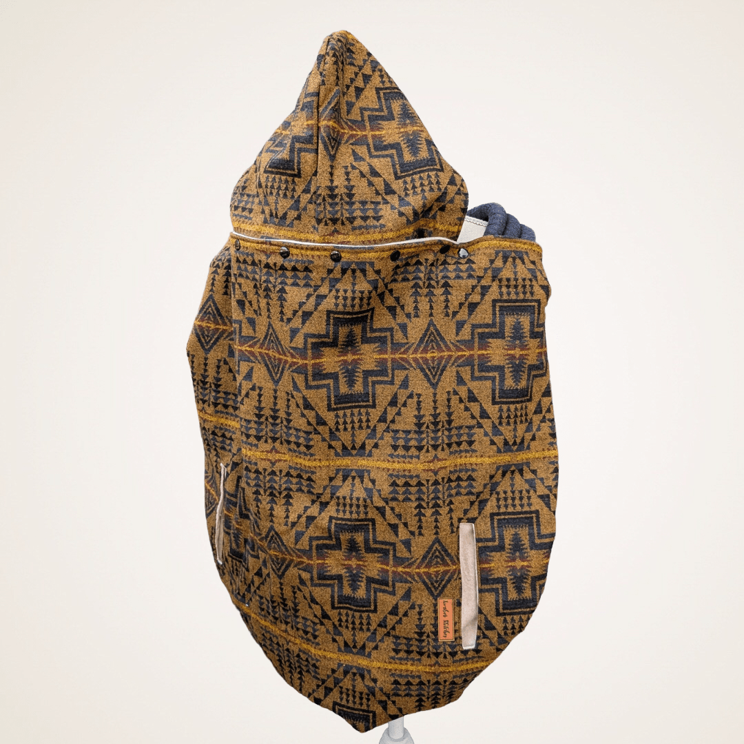 Wool 11 - Wool Jacquard Carrier Cover (Cotton Fleece) - Timber Stitches