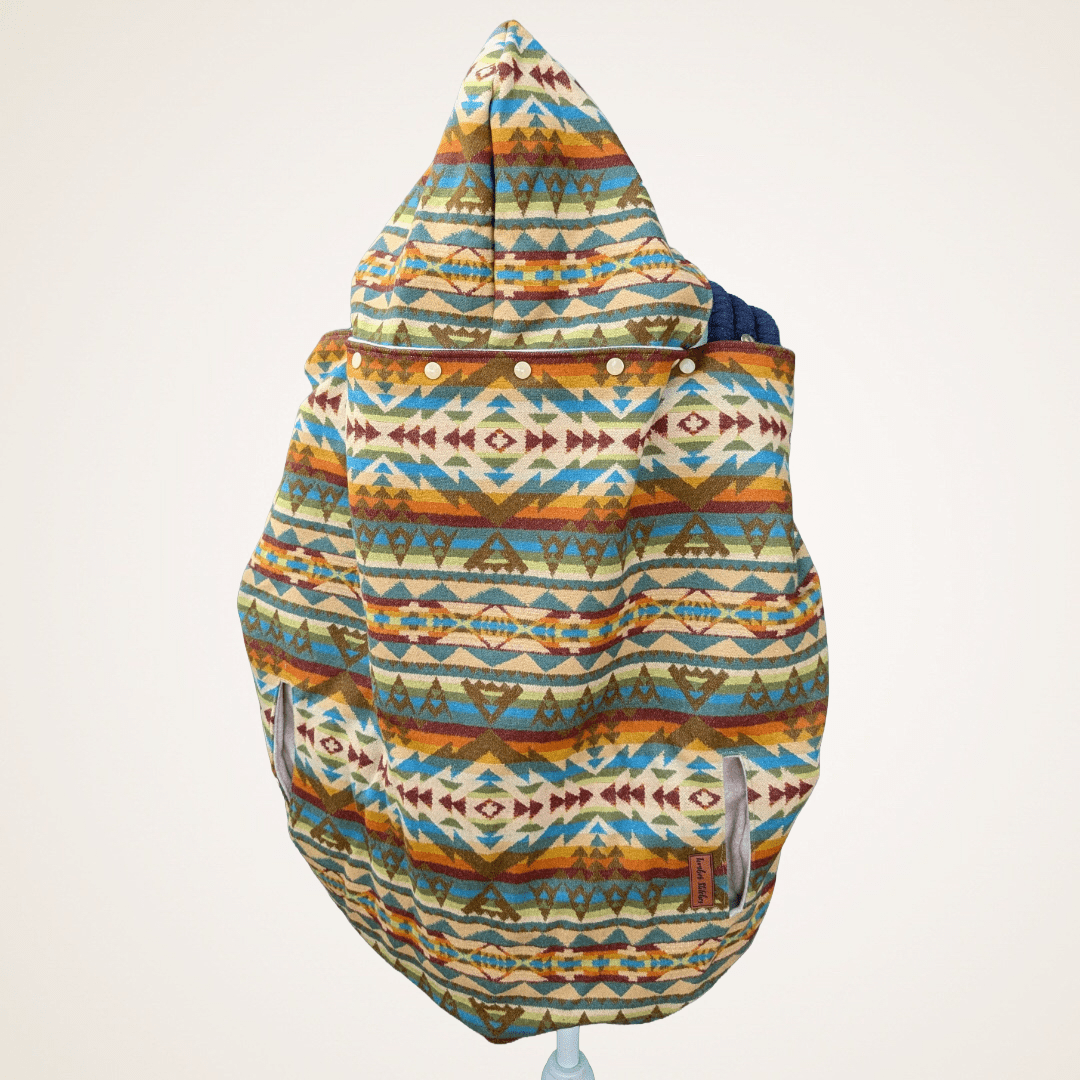 Wool 13 - Wool Jacquard Carrier Cover (Cotton Fleece) - Timber Stitches
