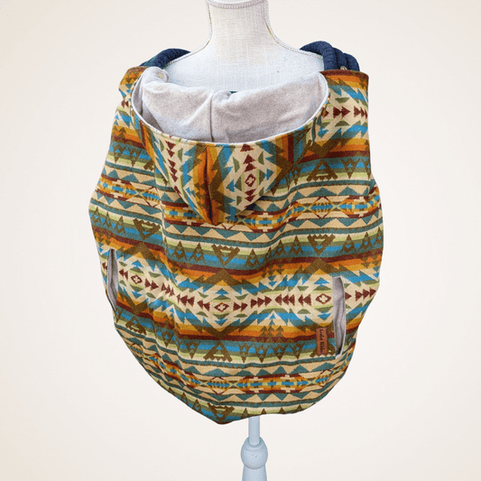 Wool 13 - Wool Jacquard Carrier Cover (Cotton Fleece) - Timber Stitches