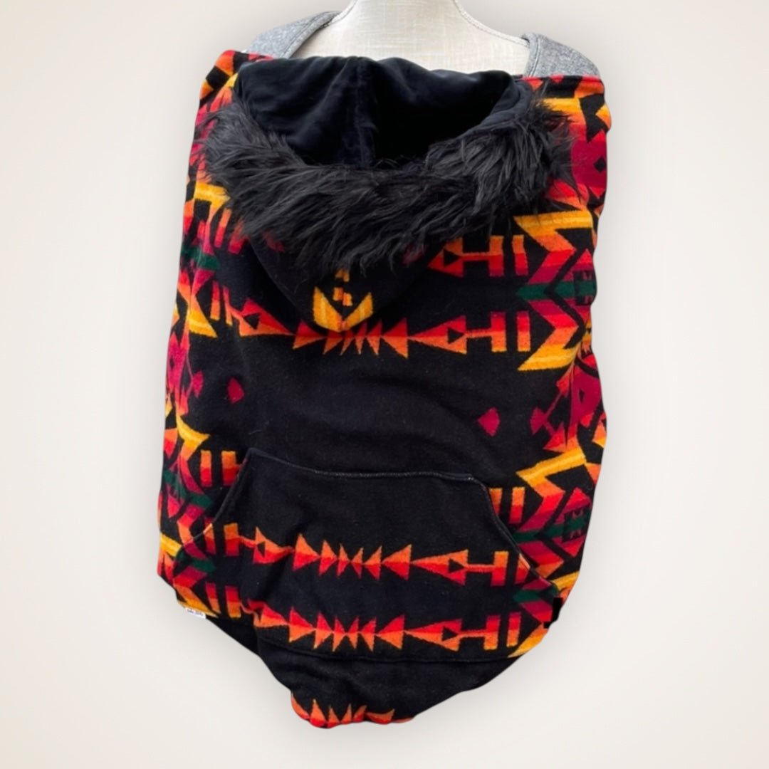 Wool 26 - Fur Trim Wool Carrier Cover - Timber Stitches