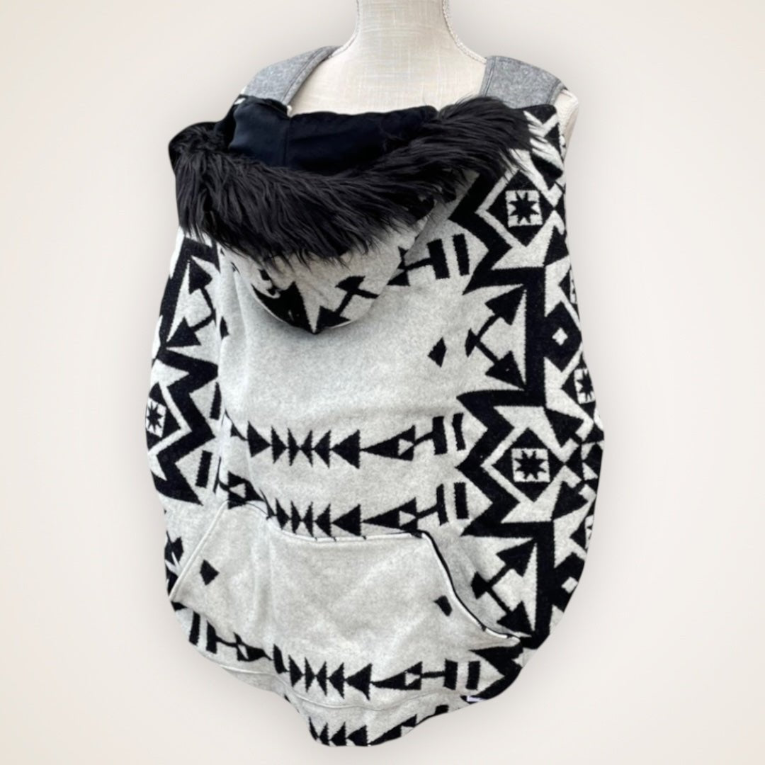 Wool 28 - Fur Trim Wool Carrier Cover - Timber Stitches