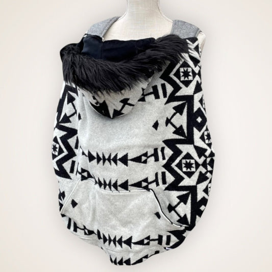 Wool 28 - Fur Trim Wool Carrier Cover - Timber Stitches