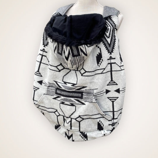 Wool 29 - Fur Trim Wool Carrier Cover - Timber Stitches