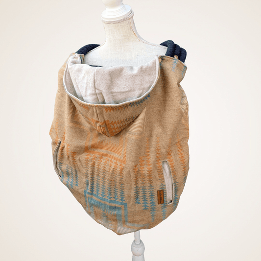 Wool 3 - Wool Jacquard Carrier Cover (Cotton Fleece) - Timber Stitches