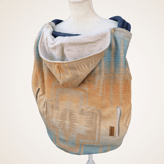 Wool 4 - Wool Jacquard Carrier Cover (Cotton Fleece) - Timber Stitches