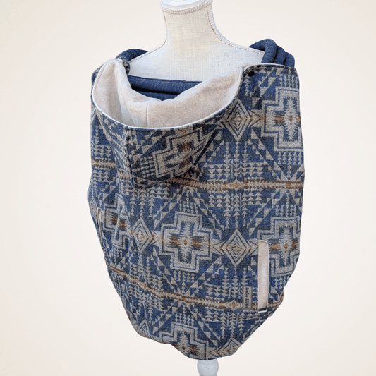 Wool 5 - Wool Jacquard Carrier Cover (Cotton Fleece) - Timber Stitches