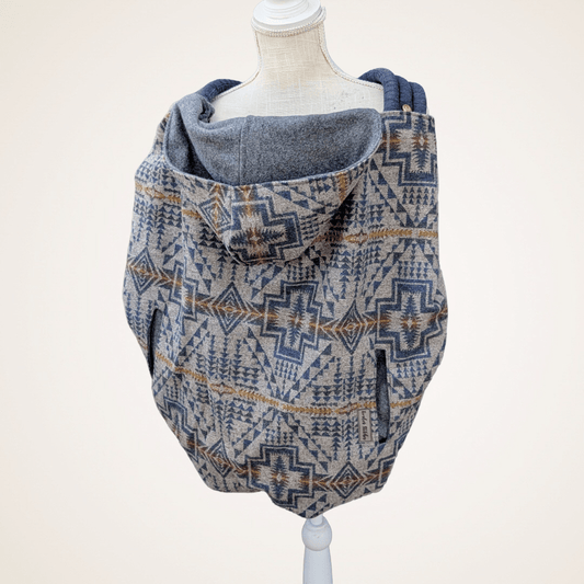 Wool 6 - Wool Jacquard Carrier Cover (Cotton Fleece) - Timber Stitches