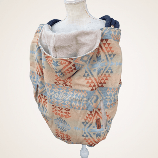 Wool 7 - Wool Jacquard Carrier Cover (Cotton Fleece) - Timber Stitches