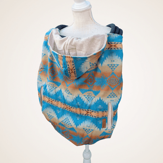 Wool 8 - Wool Jacquard Carrier Cover (Cotton Fleece) - Timber Stitches