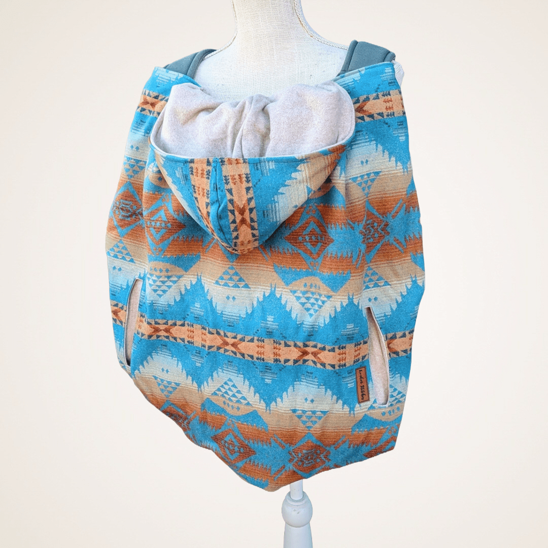 Wool #8 - Wool Jacquard Carrier Cover (Cotton Fleece) - Timber Stitches