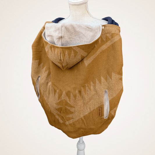 Wool 9 - Wool Jacquard Carrier Cover (Cotton Fleece) - Timber Stitches
