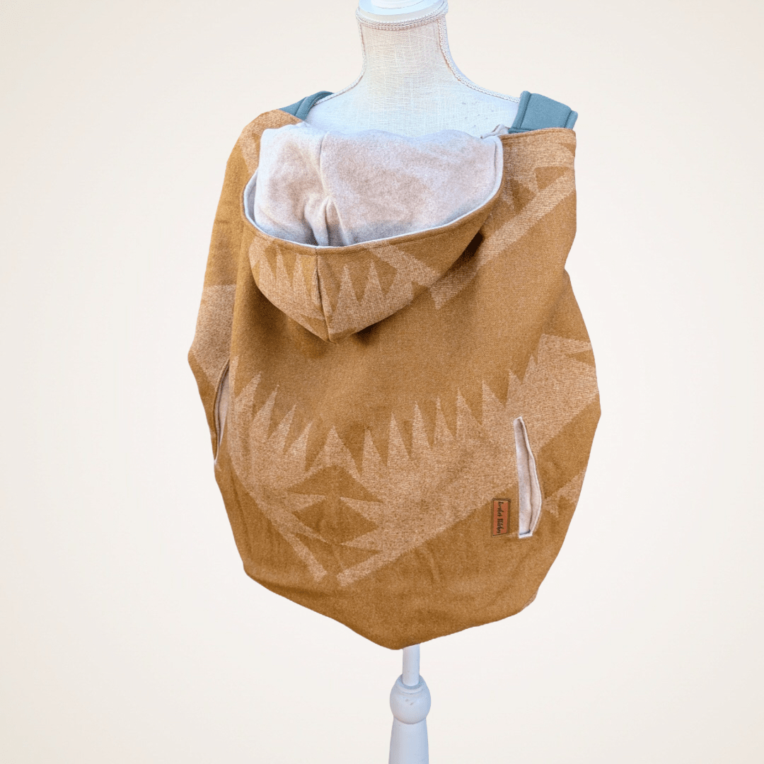 Wool #9 - Wool Jacquard Carrier Cover (Cotton Fleece) - Timber Stitches
