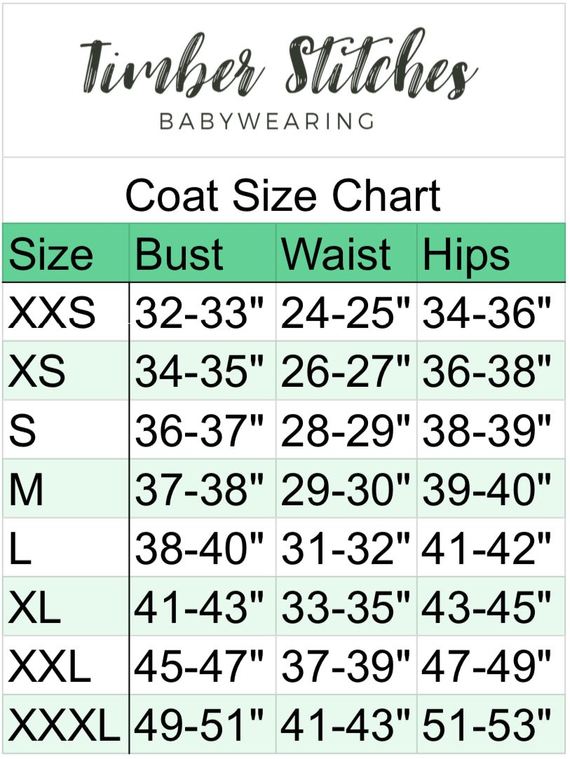 Gray Boiled Wool - Babywearing Coat - Timber Stitches