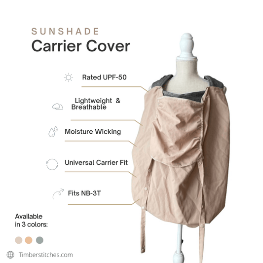 Moss Green - Sun Shade Carrier Cover - Timber Stitches