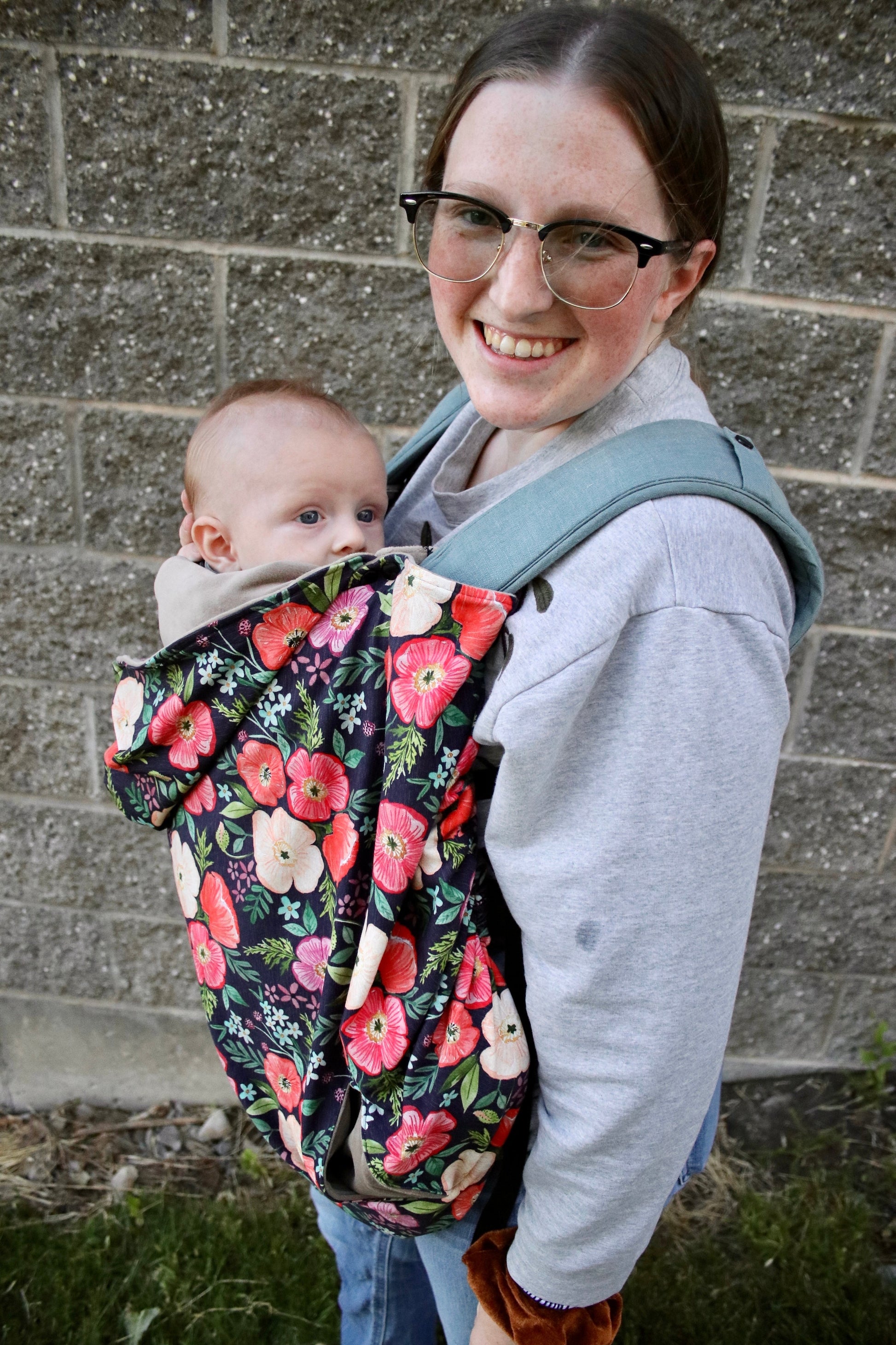 Rainbow Rows - Luxe Carrier Cover - Timber Stitches