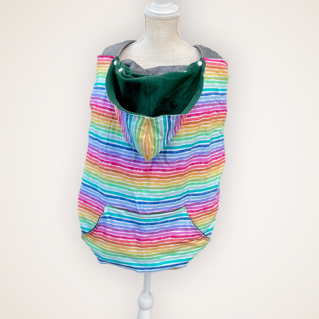 Watercolor Stripes - Organic Carrier Cover - Timber Stitches