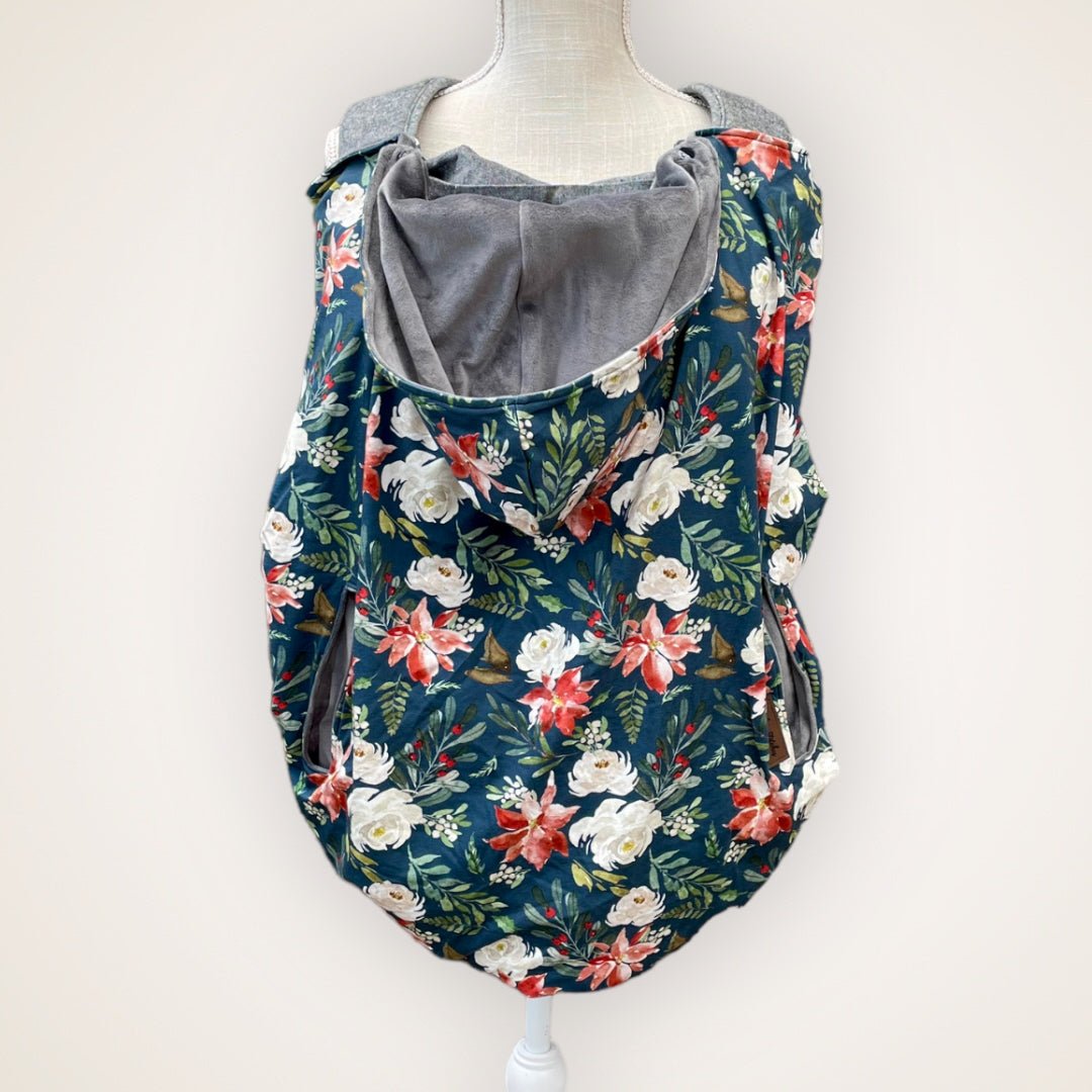 Winter Floral- Luxe Carrier Cover - Timber Stitches